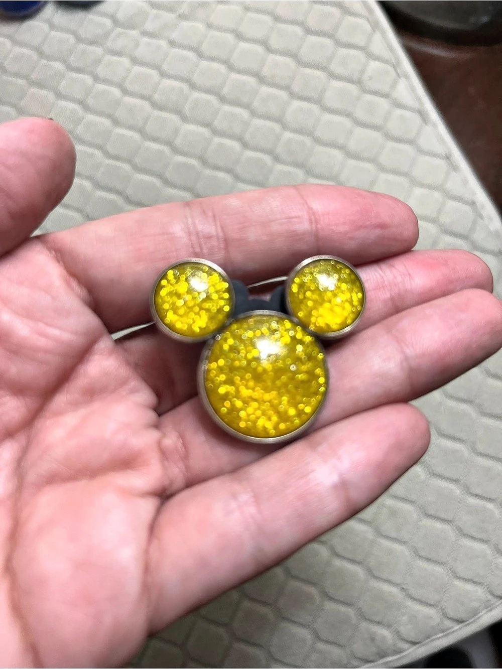 Disney 2010 Hidden Mickey Series - Brights Watches - Silver & Yellow Brights